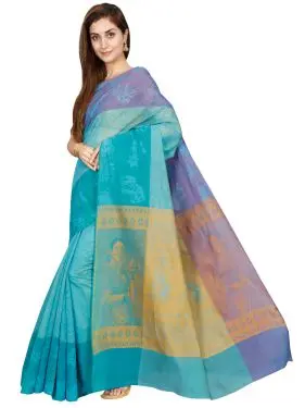 Blue Colour Art Silk saree