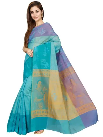 Sky Blue Colour Art Silk saree