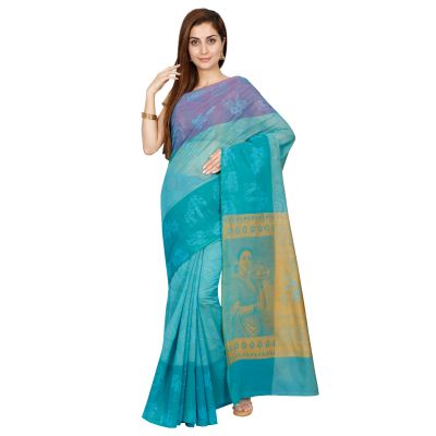 Blue Colour Art Silk saree