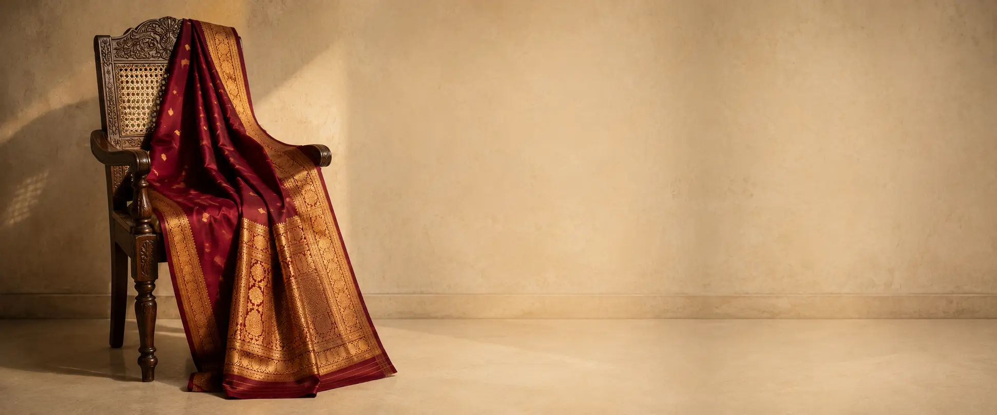 A saree suited for the season